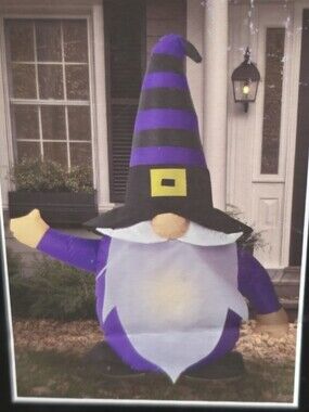 4ft Halloween Self Inflatable Gnome